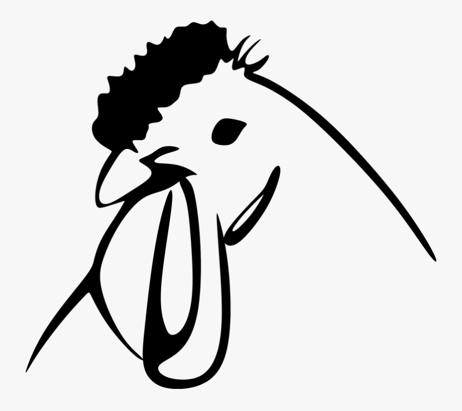 Animal, Barnyard, Chicken, Hen, Livestock, Rooster - Chicken Head Clipart Png, Transparent Clipart