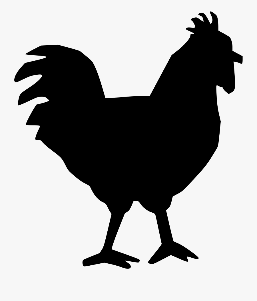 Transparent Rooster Silhouette Png - Clip Art, Transparent Clipart
