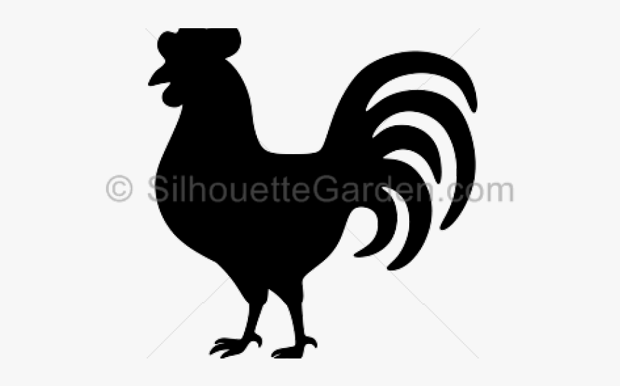 Rooster Silhouette Cliparts - Rooster, Transparent Clipart