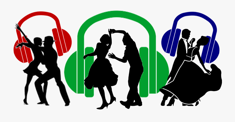 Ballroom Dancing Silhouette, Transparent Clipart