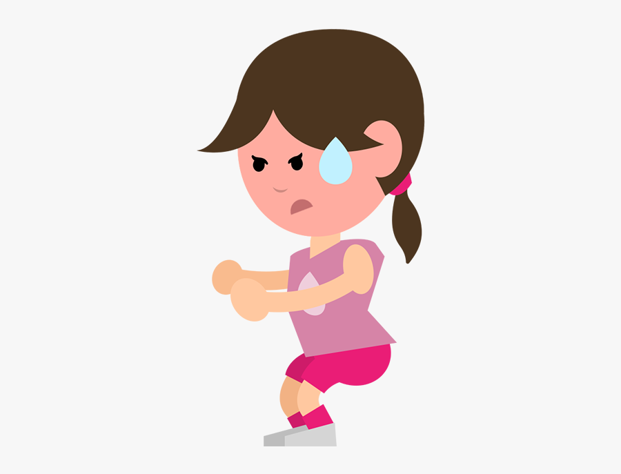 Kayla Itsines Fitness Messages Sticker-8 - Sweating Fitness Girl Cartoon, Transparent Clipart