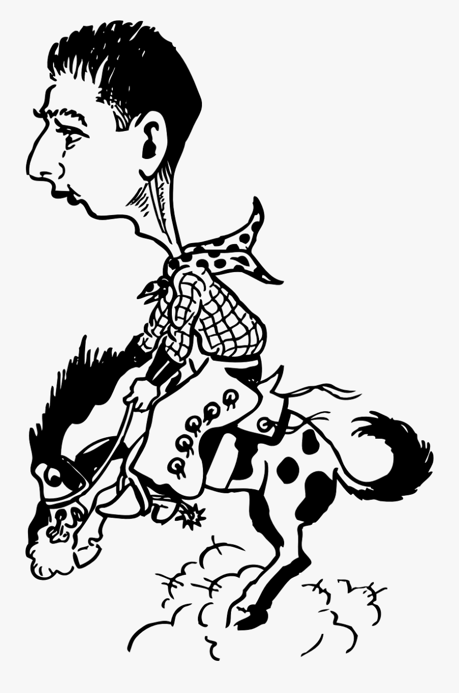 Art,monochrome Photography,artwork - Bucking Bronco Drawings, Transparent Clipart