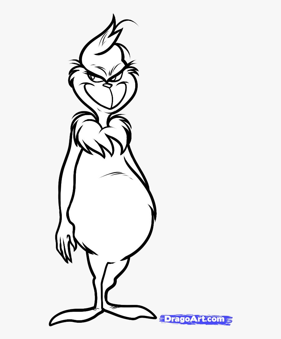 Grinch Clip Art Charlie Brown Christmas Tree Free Transparent - Black And White Dr Seuss Characters, Transparent Clipart
