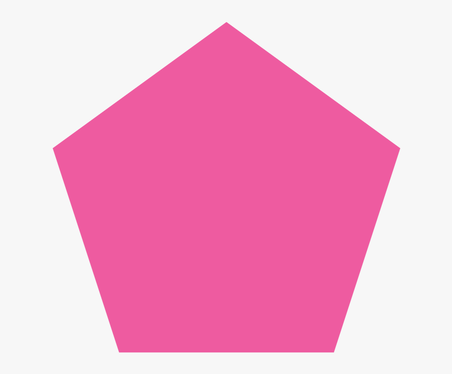 Free Download Geometric Shape Clipart Pentagon Line - Pink Pentagon Png, Transparent Clipart