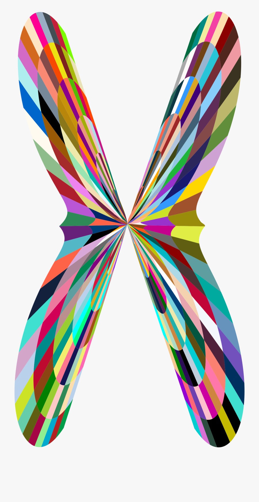 Colorful Geometric Butterfly 2 Clip Arts - Clip Art, Transparent Clipart