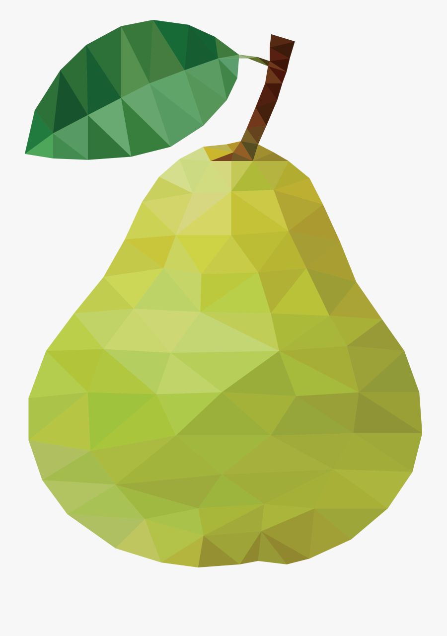 Pear Euclidean Vector Fruit Auglis - Geometric Pear, Transparent Clipart