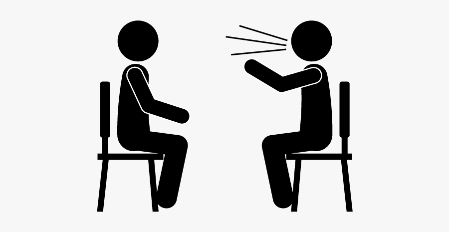 A Person Speaking Unilaterally - Transparent Background Conversation Clipart, Transparent Clipart