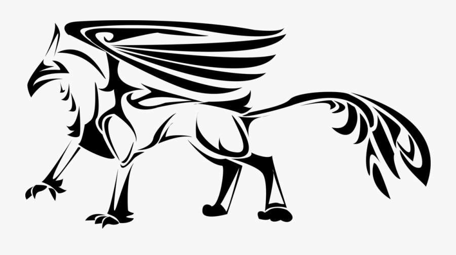 Drawing Tribals Griffin - Simple Animal Designs Png, Transparent Clipart