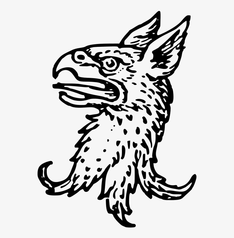 Griffin Head Coat Of Arms, Transparent Clipart