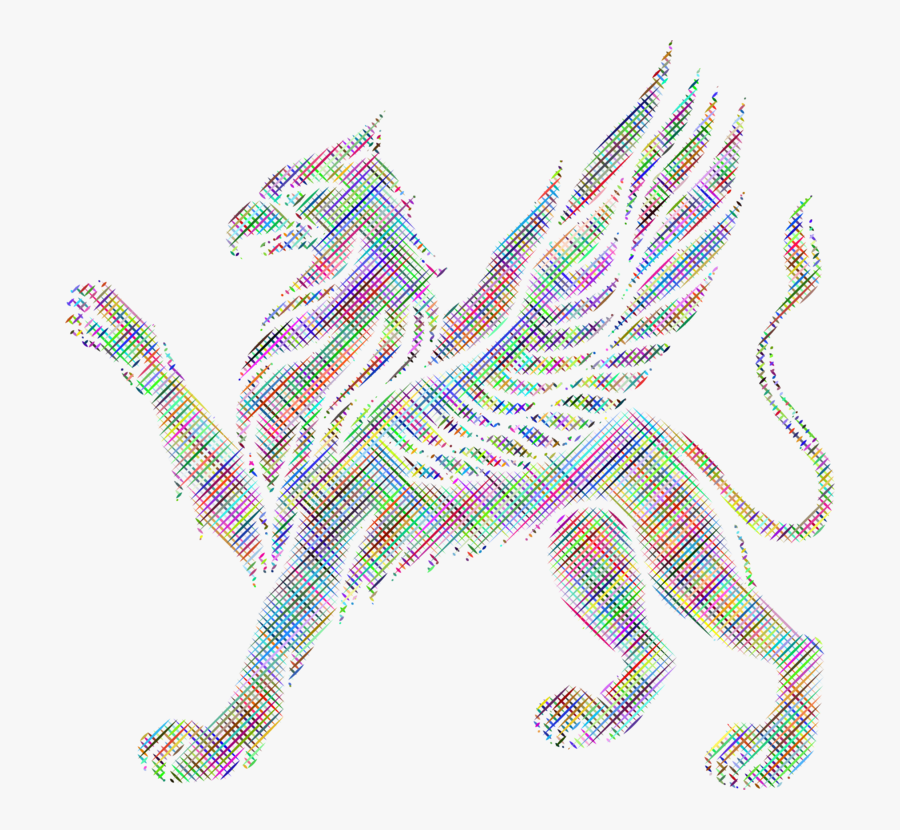 Pink,art,vertebrate - Griffin Sketch Free, Transparent Clipart