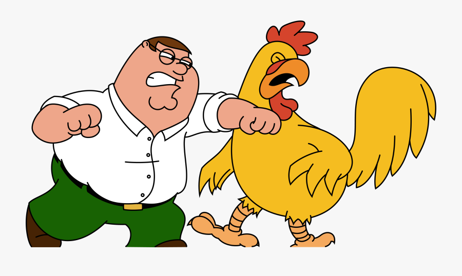 Transparent Chicken Pox Clipart - Family Guy Peter Vs Chicken, Transparent Clipart