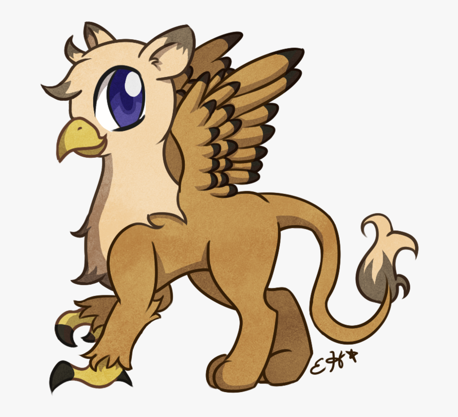 60562 - Cute Griffen, Transparent Clipart