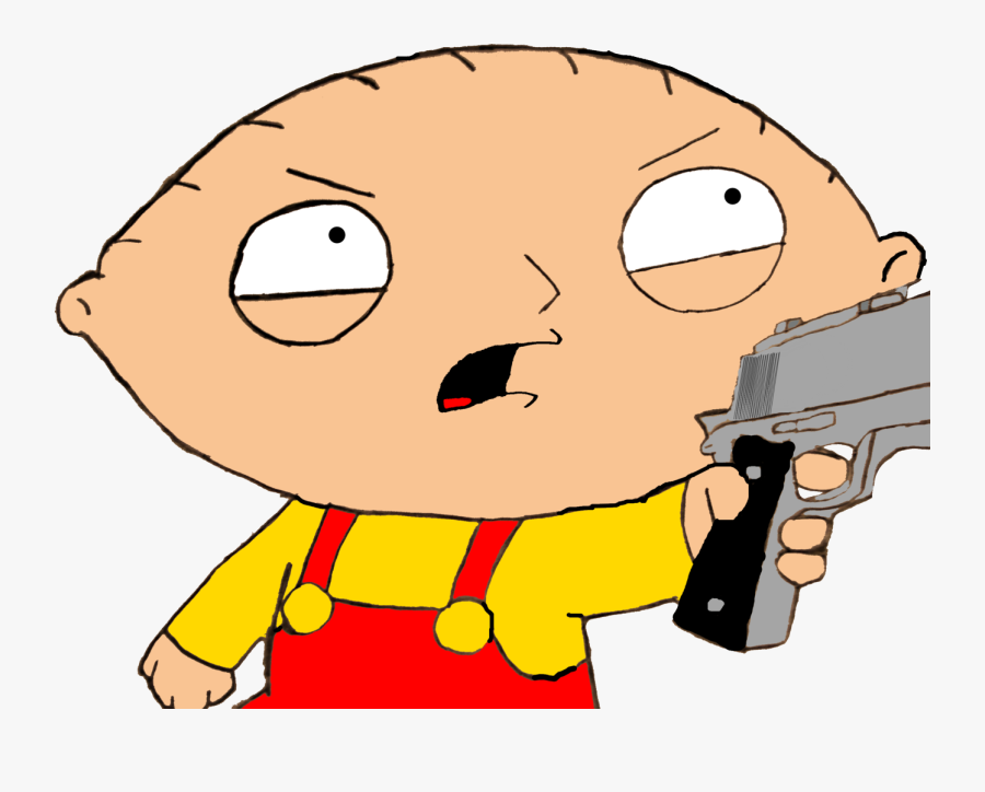 Stewie Griffin Drawing - Stewie Griffin With A Gun, Transparent Clipart