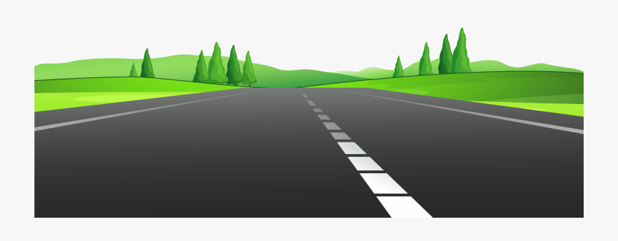 Road With Grass Png Clipart - Road Clipart Png, Transparent Clipart