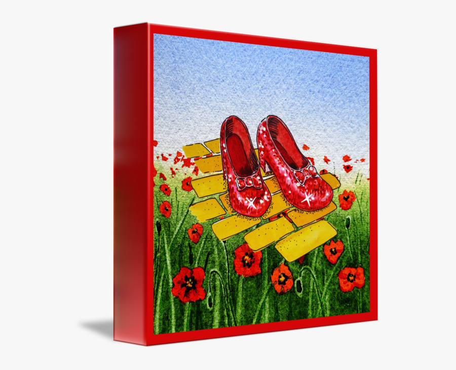Yellow Brick Road Red - Ruby Slippers The Wizard Of Oz, Transparent Clipart
