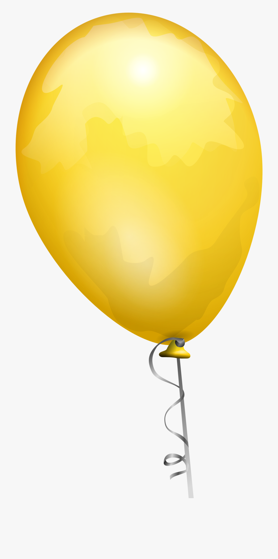 Yellow Balloon Cliparts - Yellow Balloon Png, Transparent Clipart