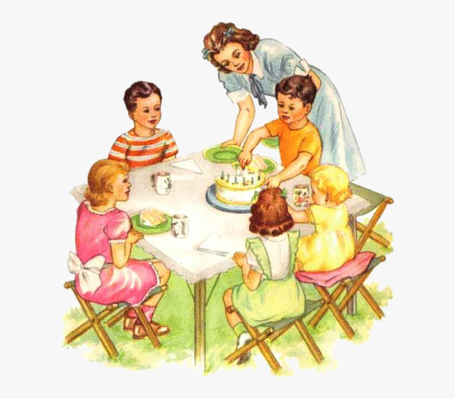 Table Kid Free On - 10 Birthday Invitation Cards, Transparent Clipart