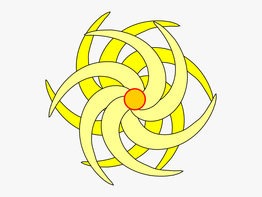 Yellow Spiral Flower Clip Art At Clker - Clip Art, Transparent Clipart