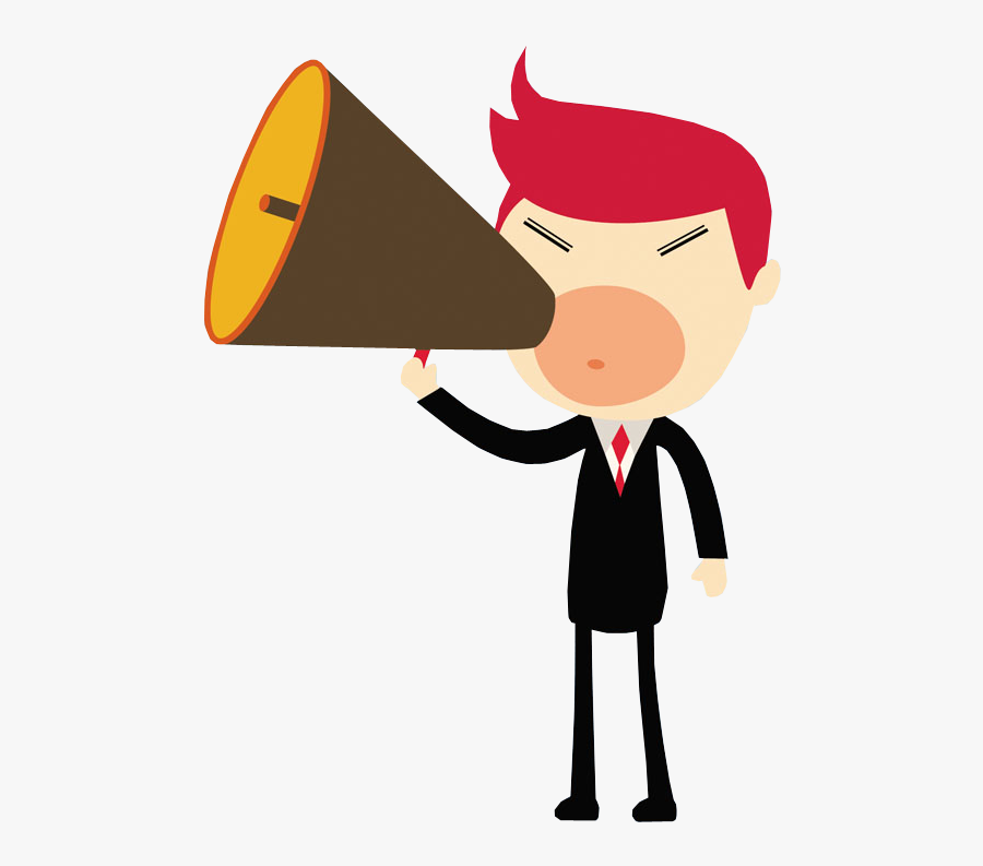 Clip Art Portfolio Categories - Megaphone Cartoon Png, Transparent Clipart