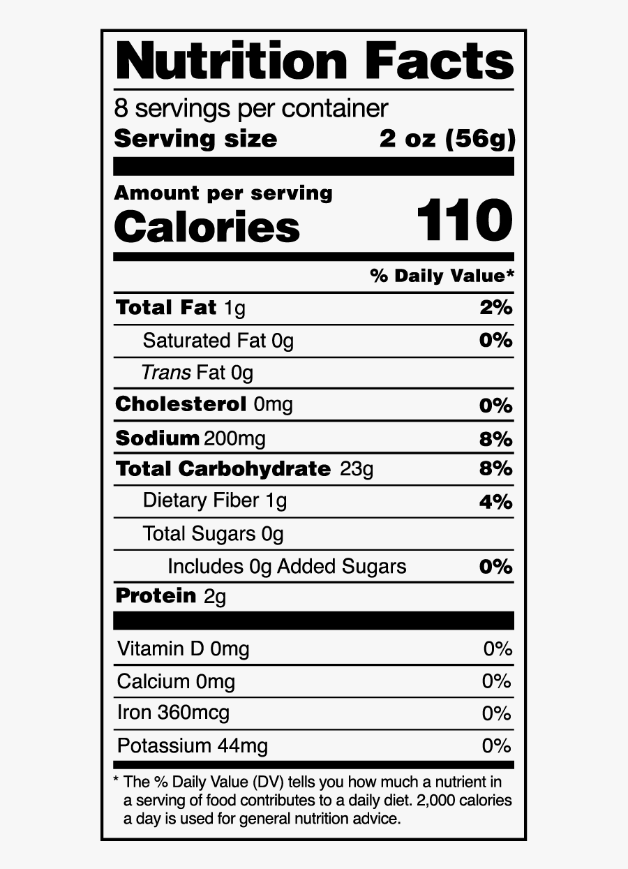 Clip Art Nutrition Label Clip Art - Siete Chips Nutrition Label, Transparent Clipart