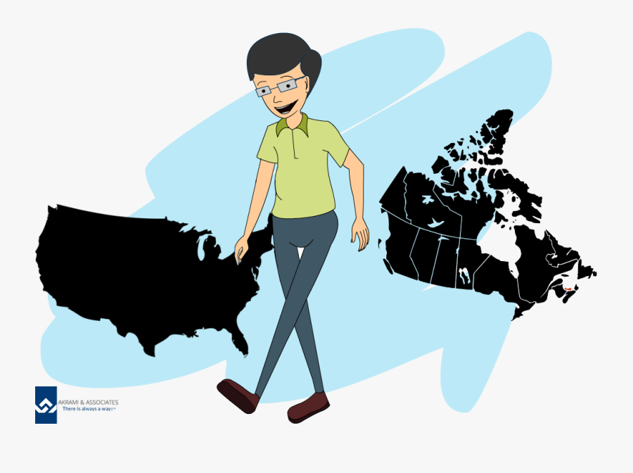 Canadian Immigration - Map Of Canada Black, Transparent Clipart
