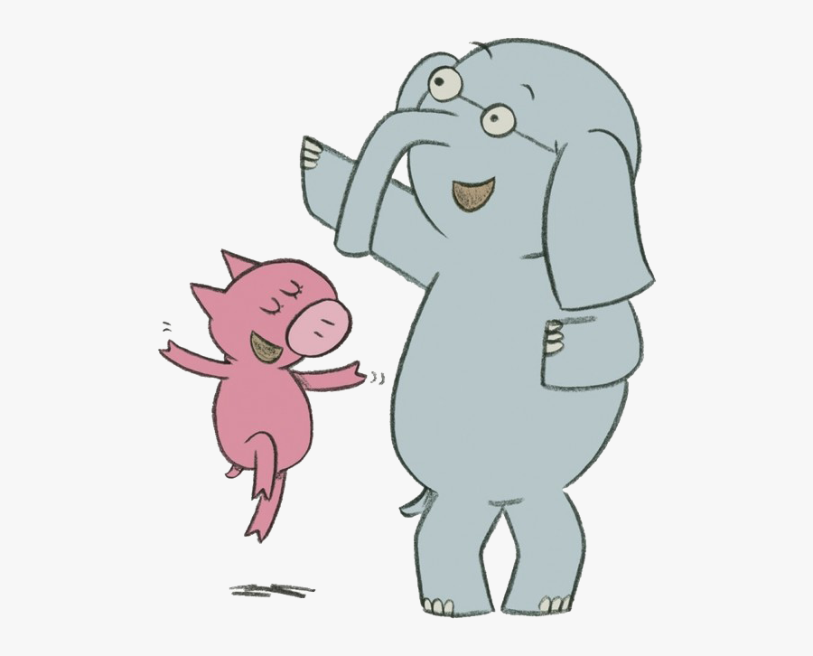 Elephant And Piggie Svg, Transparent Clipart