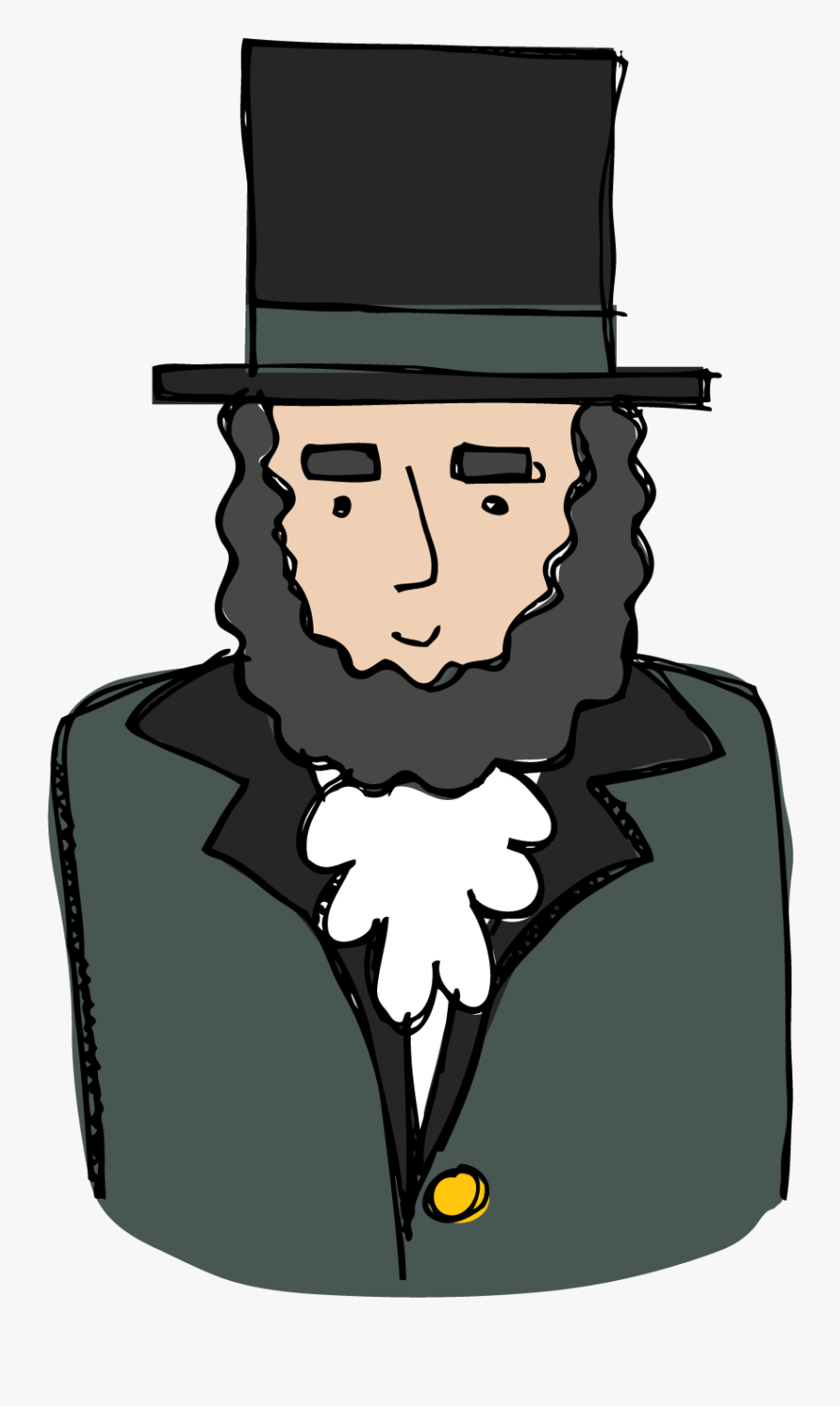 Abe Lincoln Clipart, Transparent Clipart
