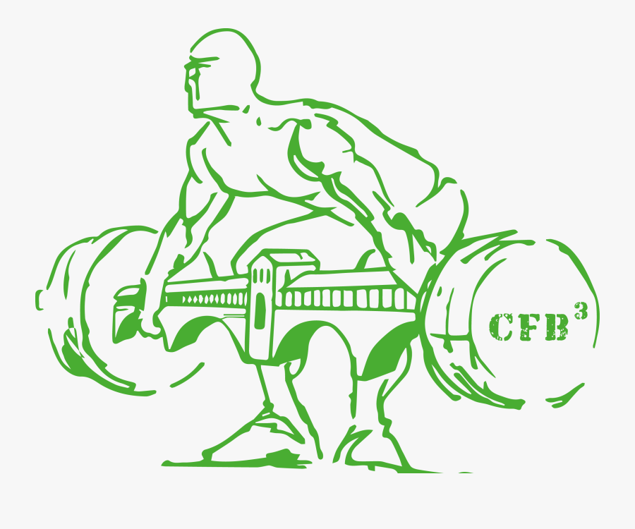 Barbell , Transparent Cartoons - Crossfit Logo Barbell Bridge, Transparent Clipart