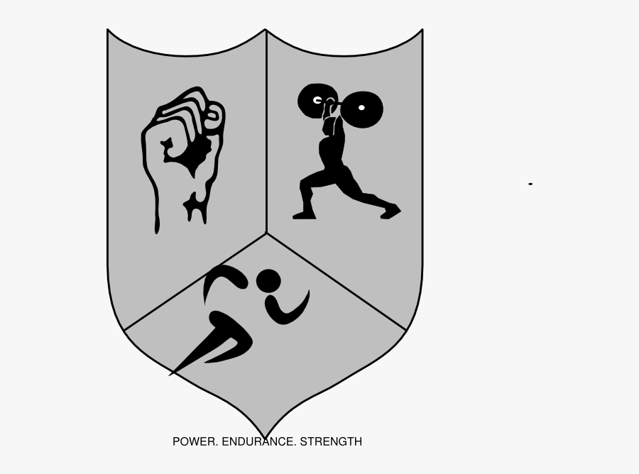 Weightlifting Logo, Transparent Clipart