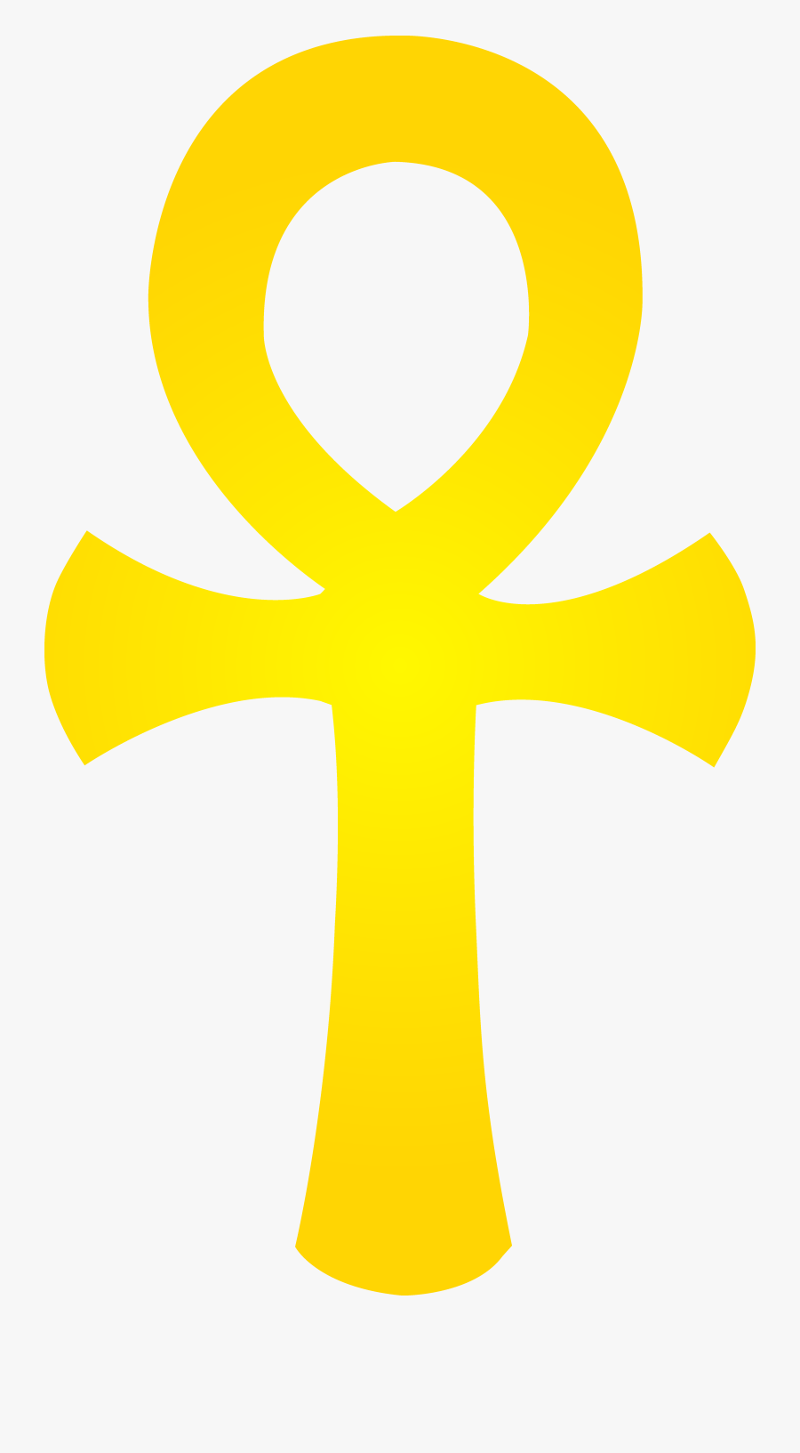 Gold Ankh Symbol, Transparent Clipart