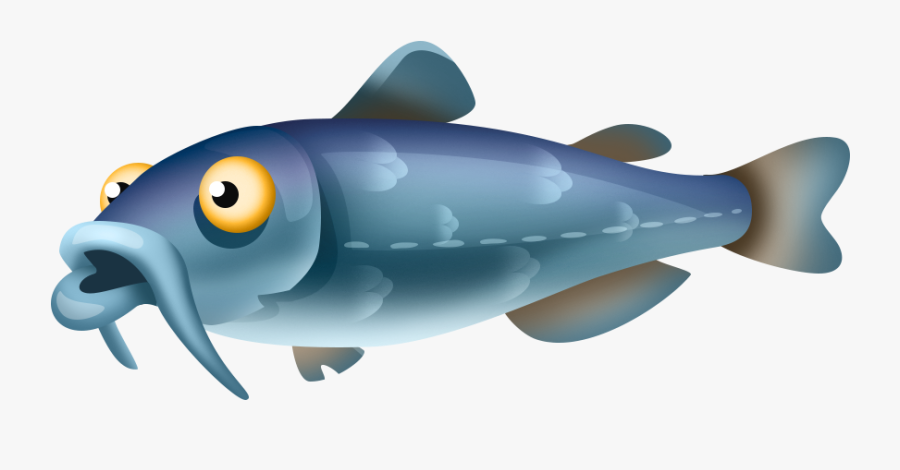 Transparent Cat Fish Clipart - Catfish Whisker Transparent Background, Transparent Clipart