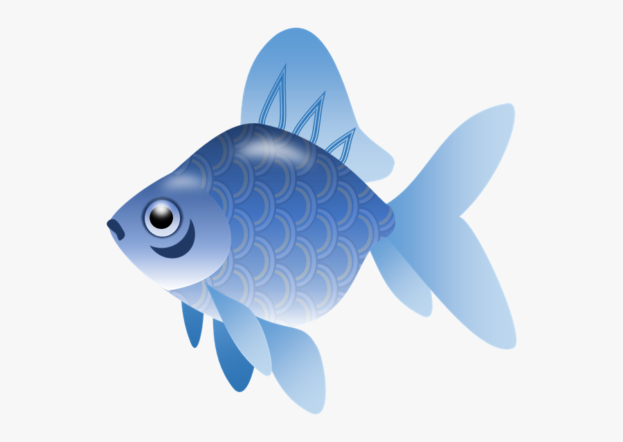 Gold Fish Clipart Fish Fin - Transparent Background Cartoon Fish Png, Transparent Clipart