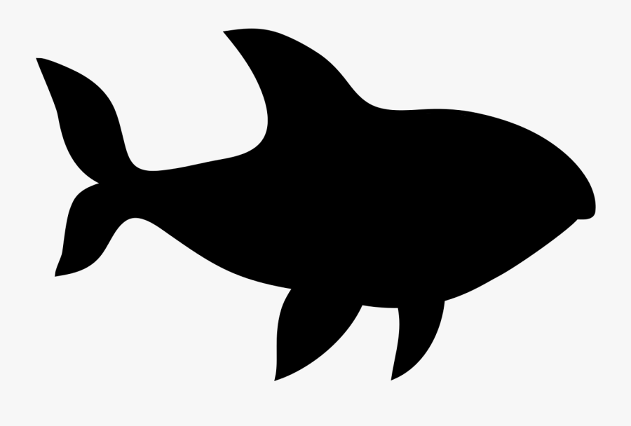 Shark Clip Art Fauna Fin Silhouette - Black Transparent Texas Png, Transparent Clipart