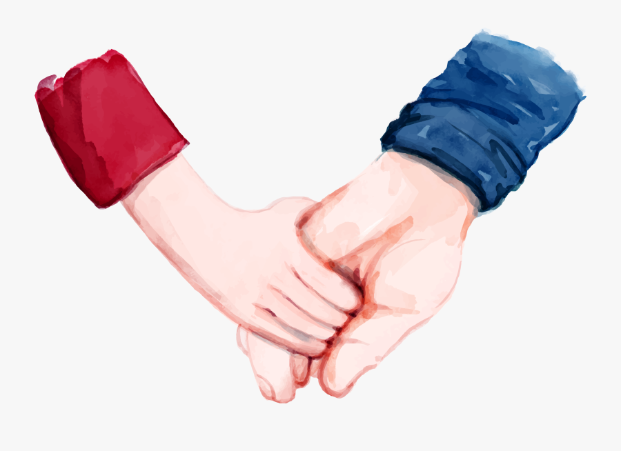 Hand Painted Cartoon Handle Decoration Vector - Fathers Hands Cartoon, Transparent Clipart