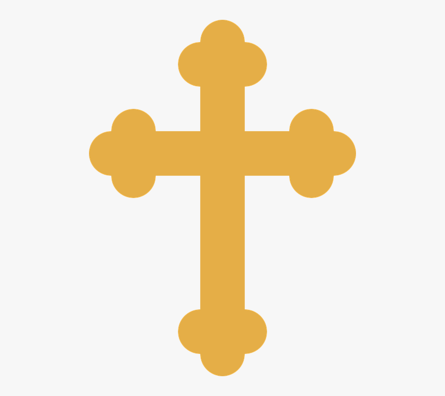 Clip Art Golden Cross, Transparent Clipart