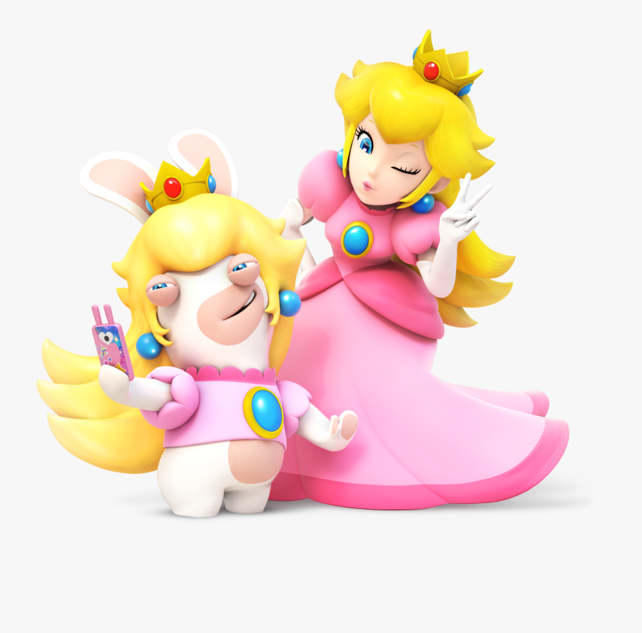 Mario Rabbids Kingdom Battle Peach - Mario Rabbids Kingdom Battle, Transparent Clipart