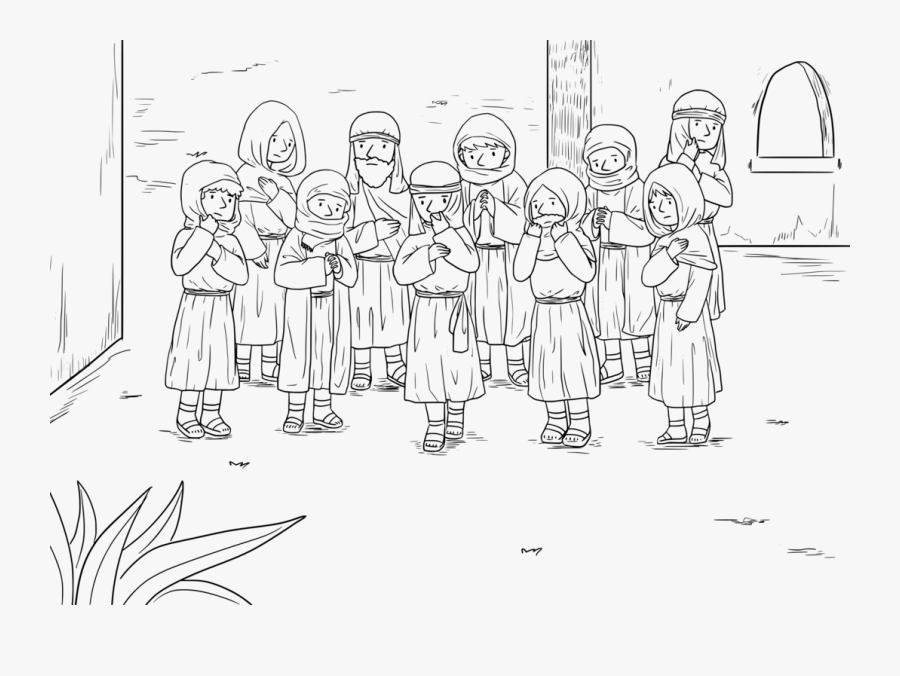 Clip Art Lepers Photos - Printable 10 Lepers Coloring Page, Transparent Clipart
