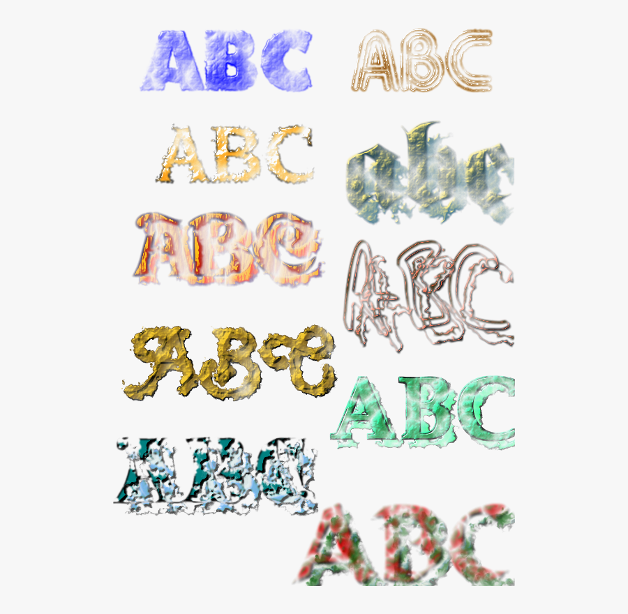 Ten Text Textures - Creative Arts, Transparent Clipart