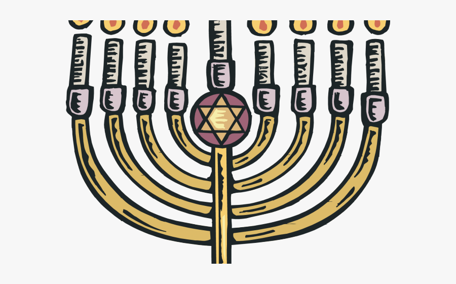 Menorah Clip Art, Transparent Clipart