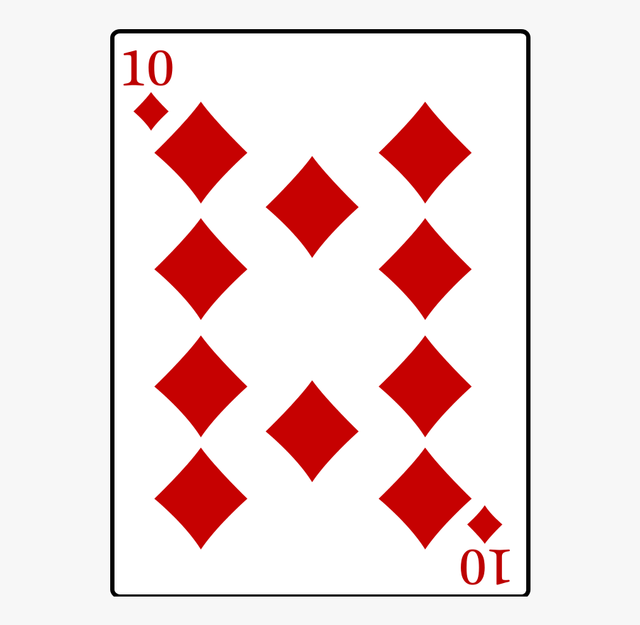 10 Of Diamonds - Karnival Renegades Deck Bicycle Playing, Transparent Clipart