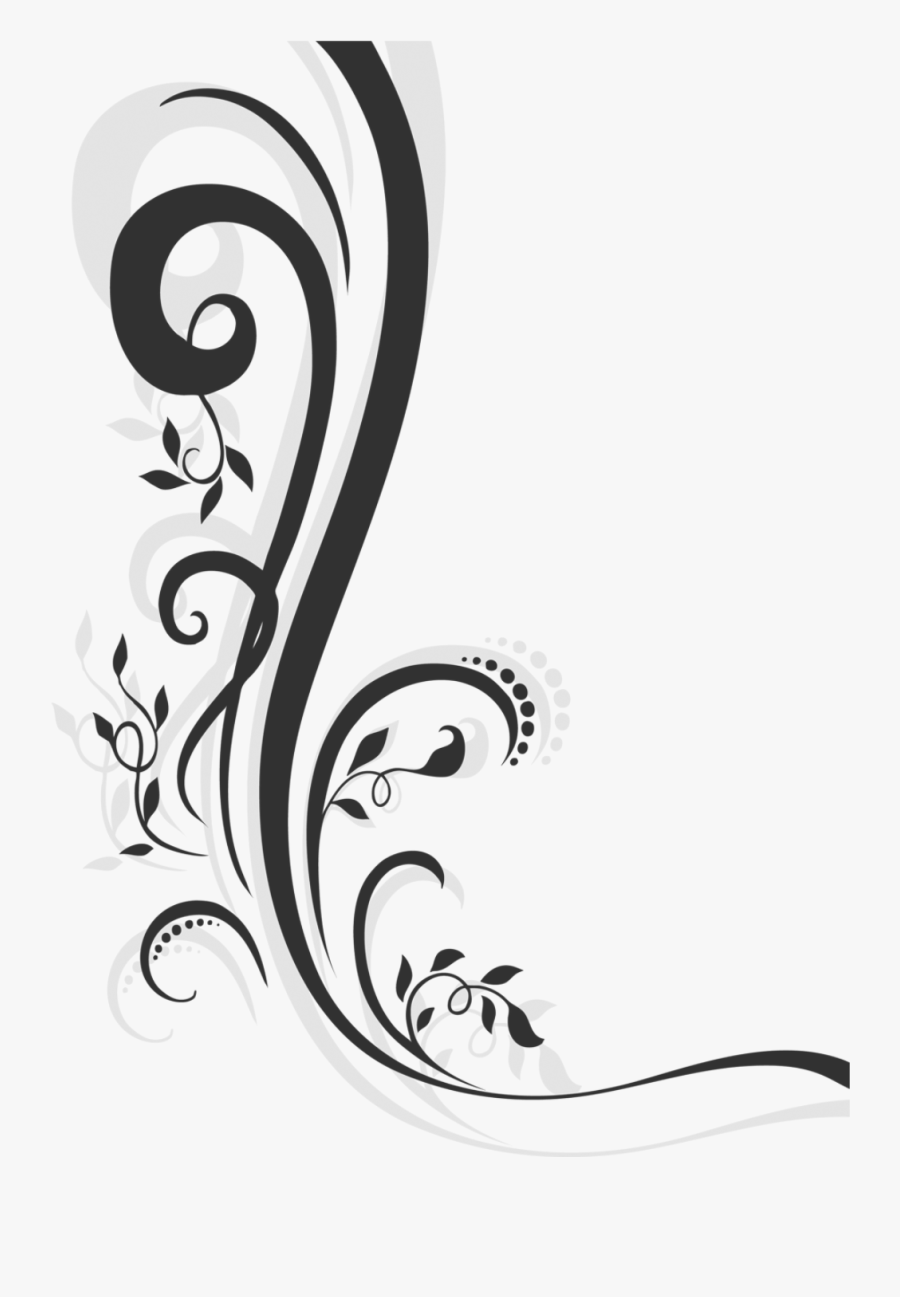 Fancy Paint Line Png Clipart , Png Download - Flower Motif, Transparent Clipart