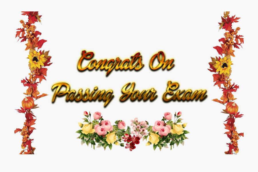 Congrats On Passing Your Exam Png Clipart - Calligraphy, Transparent Clipart