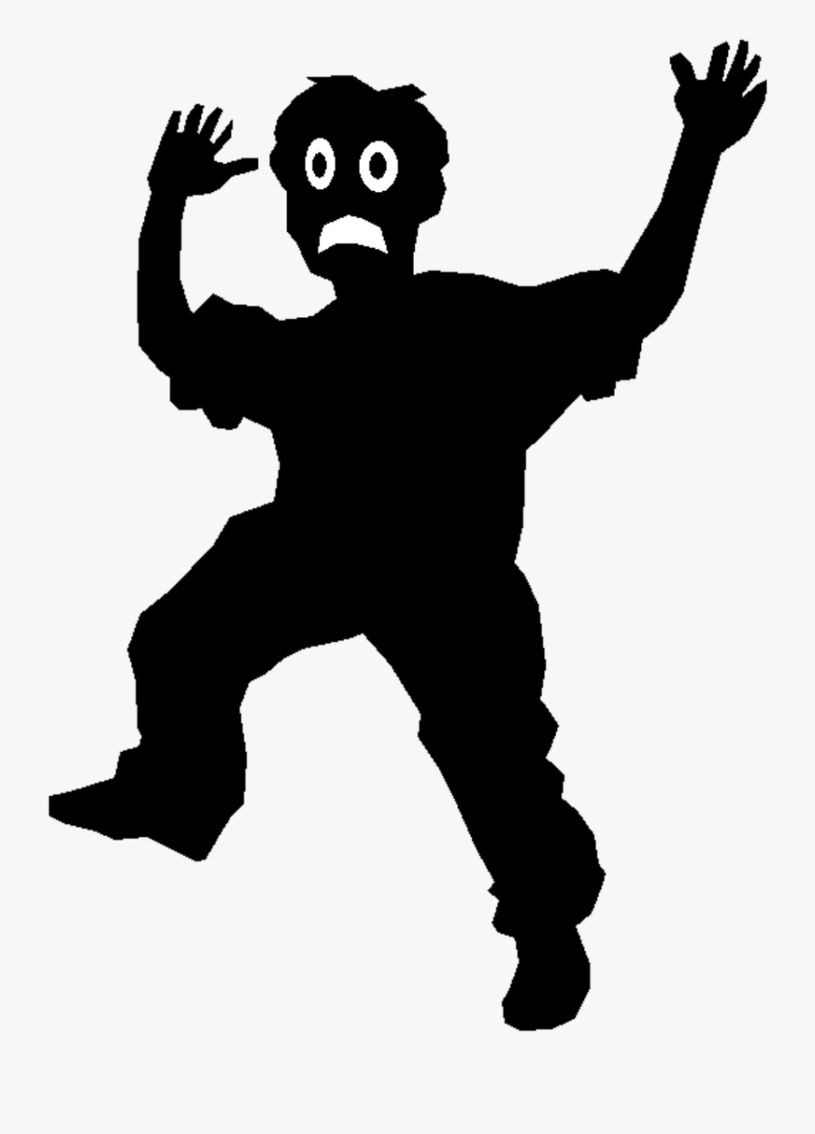 My First Osce Like - Scared Silhouette, Transparent Clipart