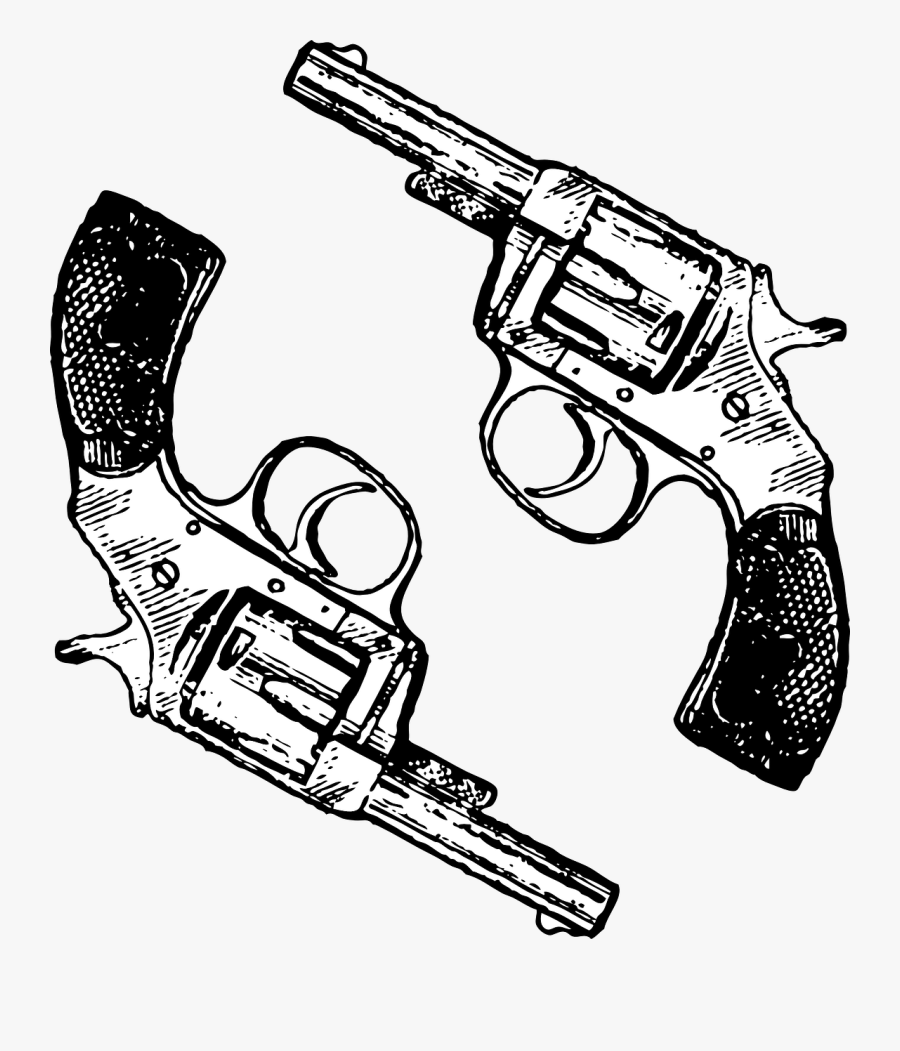 Revolver Clipart, Transparent Clipart