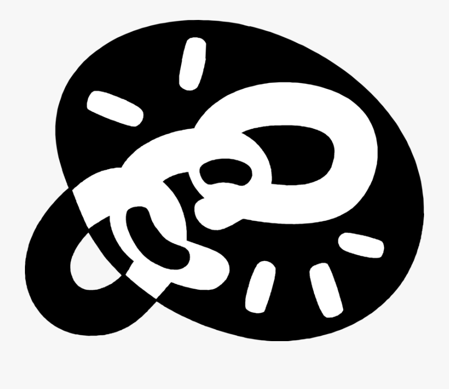 Vector Illustration Of Chain Connected Links With Broken, Transparent Clipart