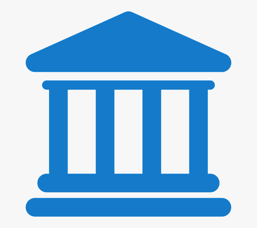 Bank Png - Blue Bank Icon, Transparent Clipart