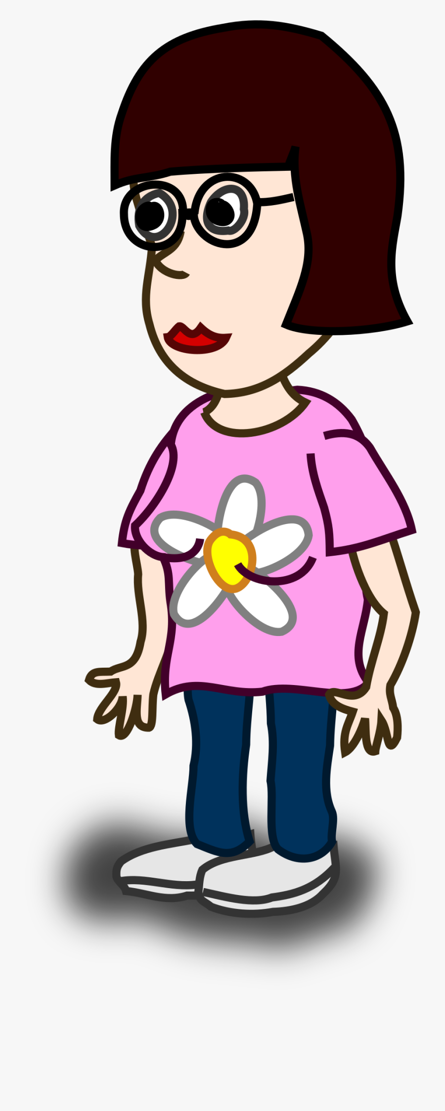 Comic Girl Medium Image - Cartoon Comic Characters Png, Transparent Clipart