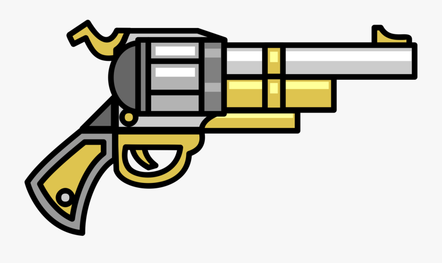 Angle,weapon,yellow - Pistol, Transparent Clipart