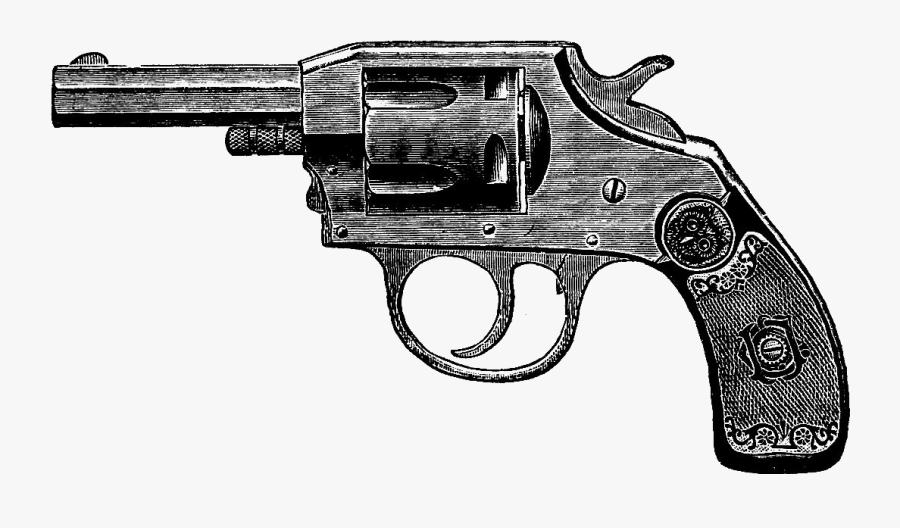 Handgun Transparent Old - Transparent Old Pistol, Transparent Clipart