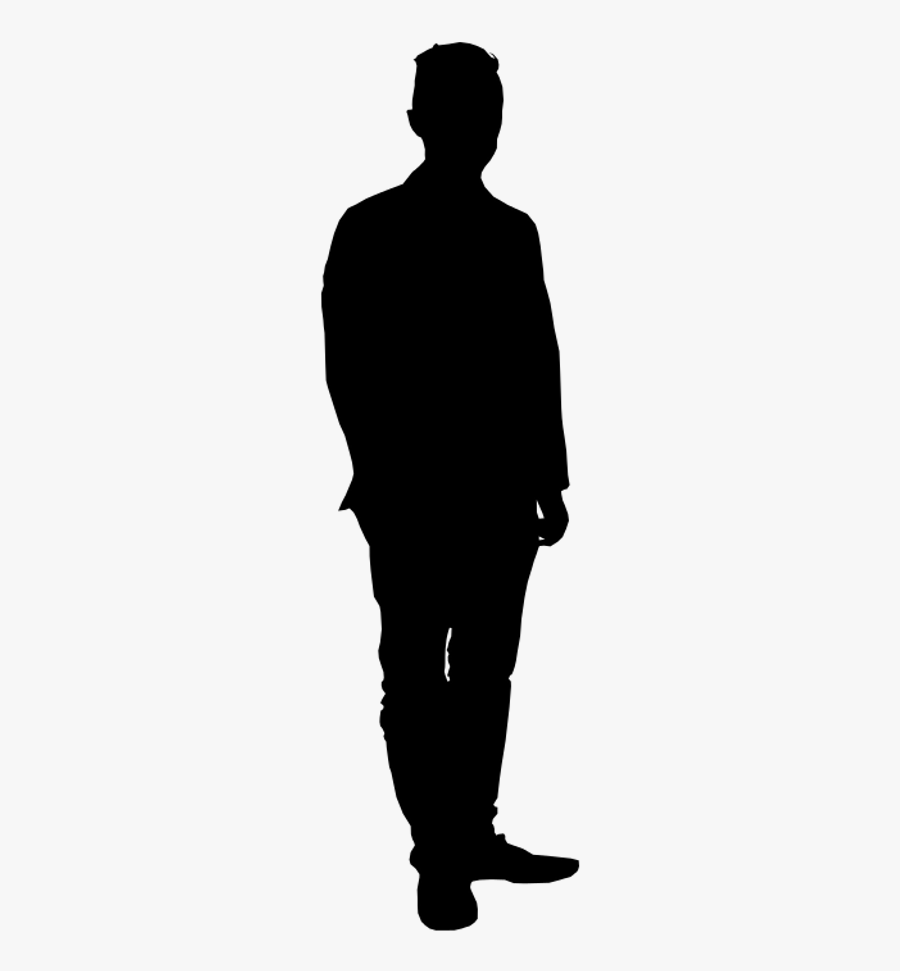 10 Man Standing Silhouette - Architecture Silhouette Scale Figure, Transparent Clipart